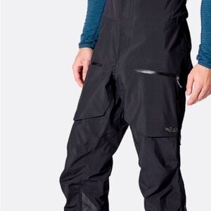NWT Rab Black Ski Bibs